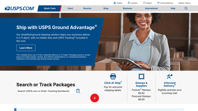 WebRun in USPS Business Customer Gateway: check postage statement filing status