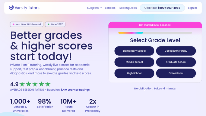 WebRun in Varsity Tutors: check new session bookings