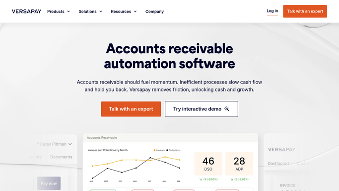 WebRun in Versapay: read overdue account data and scoring factors