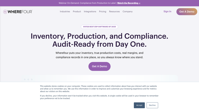 WebRun in Wherefour: scan open orders for exceptions