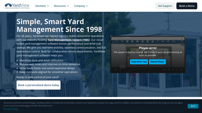 WebRun in YardView: read trailer dwell times