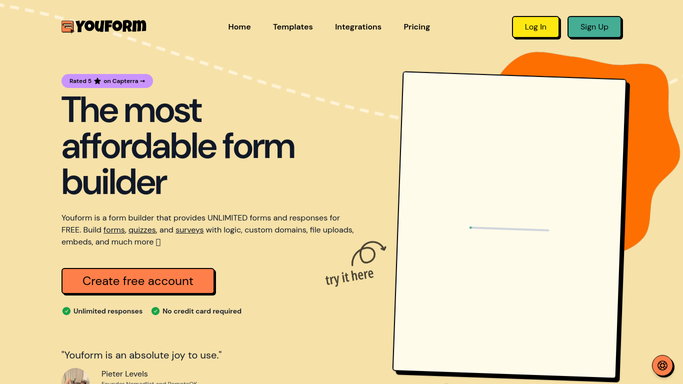 WebRun in Youform: read the new submission
