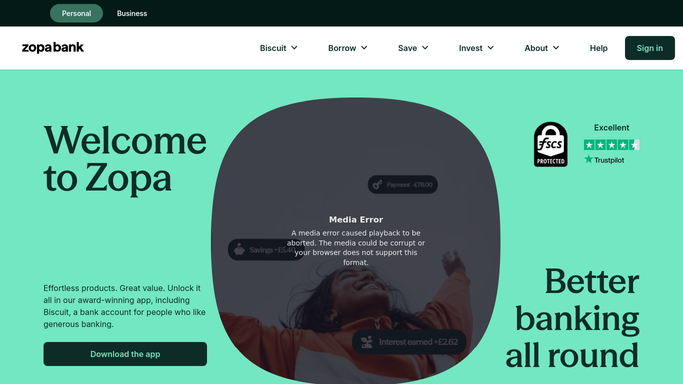 WebRun in Zopa: check savings and loan balances