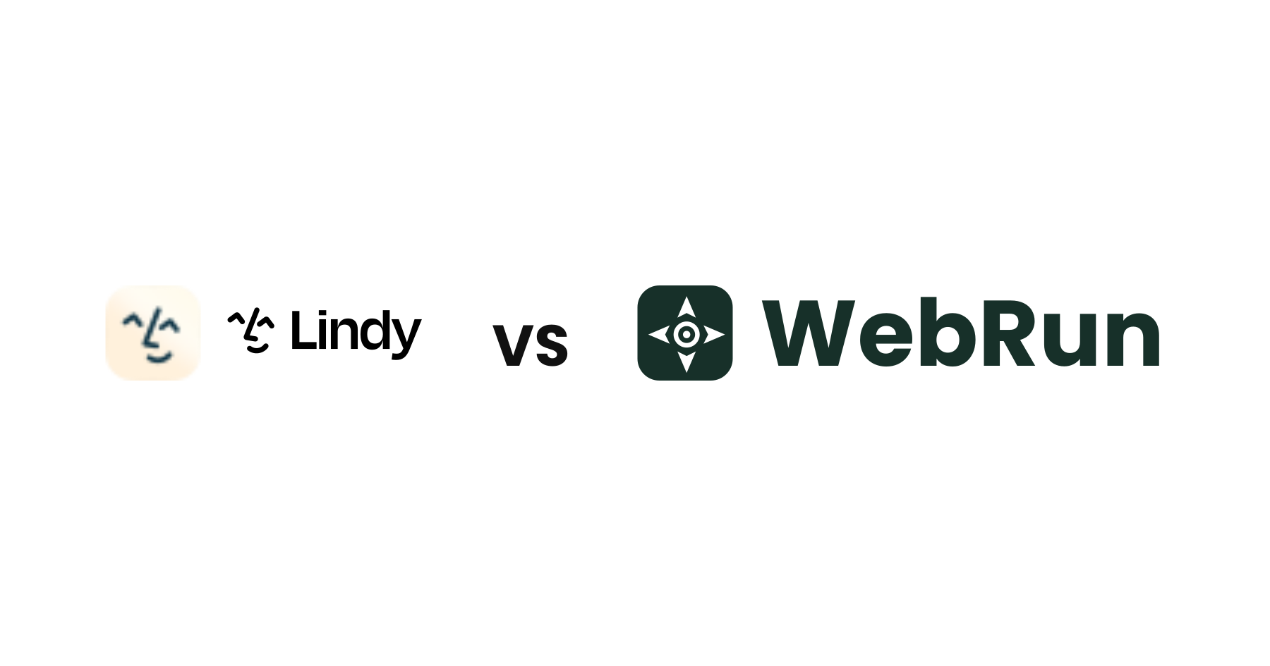 Lindy VS WebRun comparison card