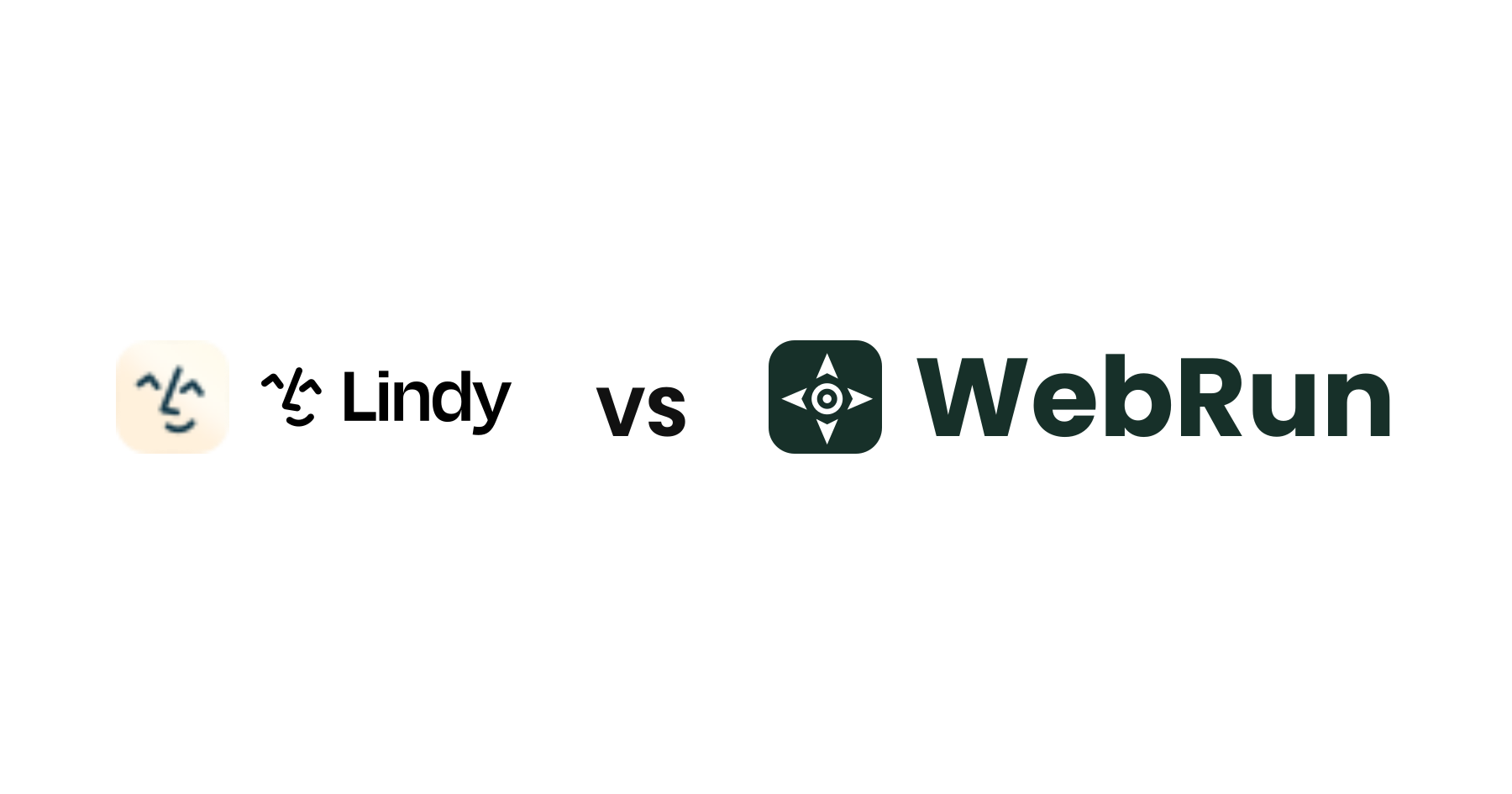 Lindy VS WebRun comparison card